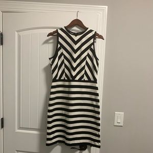 LOFT striped sheath dress